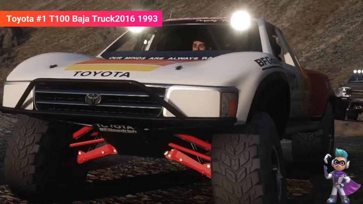 ماشین Toyota #1 T100 Baja Truck Stats Rundown