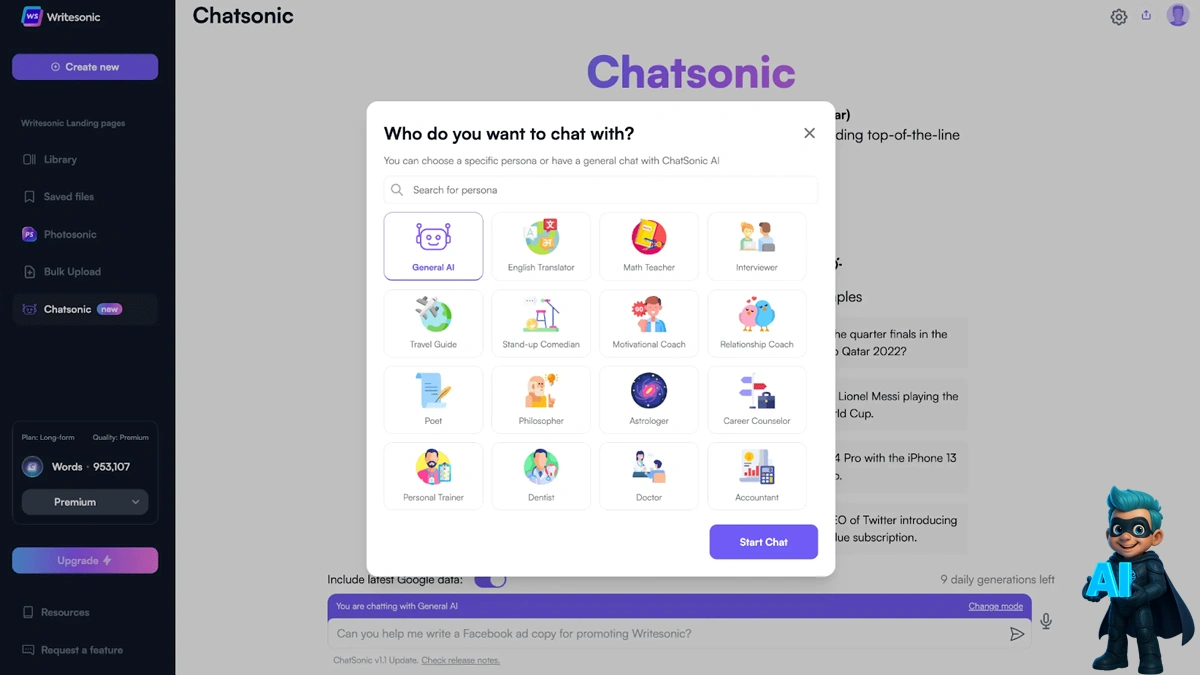 Chatsonic: انگار داری با یه آدم واقعی حرف می‌زنی!