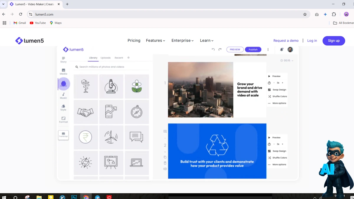 Lumen5 - تبدیل متن به ویدیو، فقط در چند دقیقه