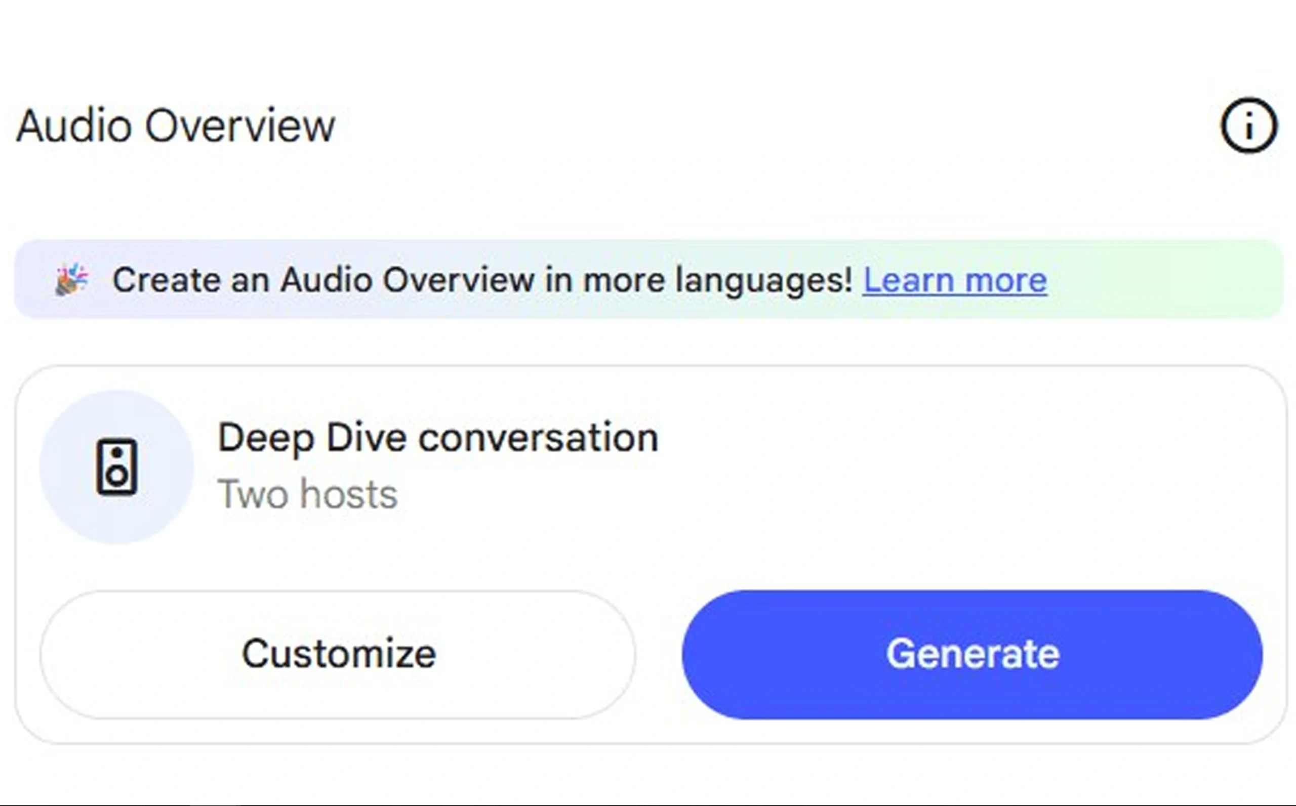 ۸. Audio Overviews - پادکست بساز، گوش بده، یاد بگیر
