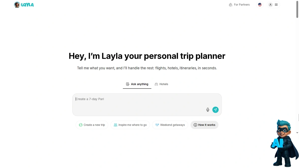 Ask Layla – مشاور سفر شخصی