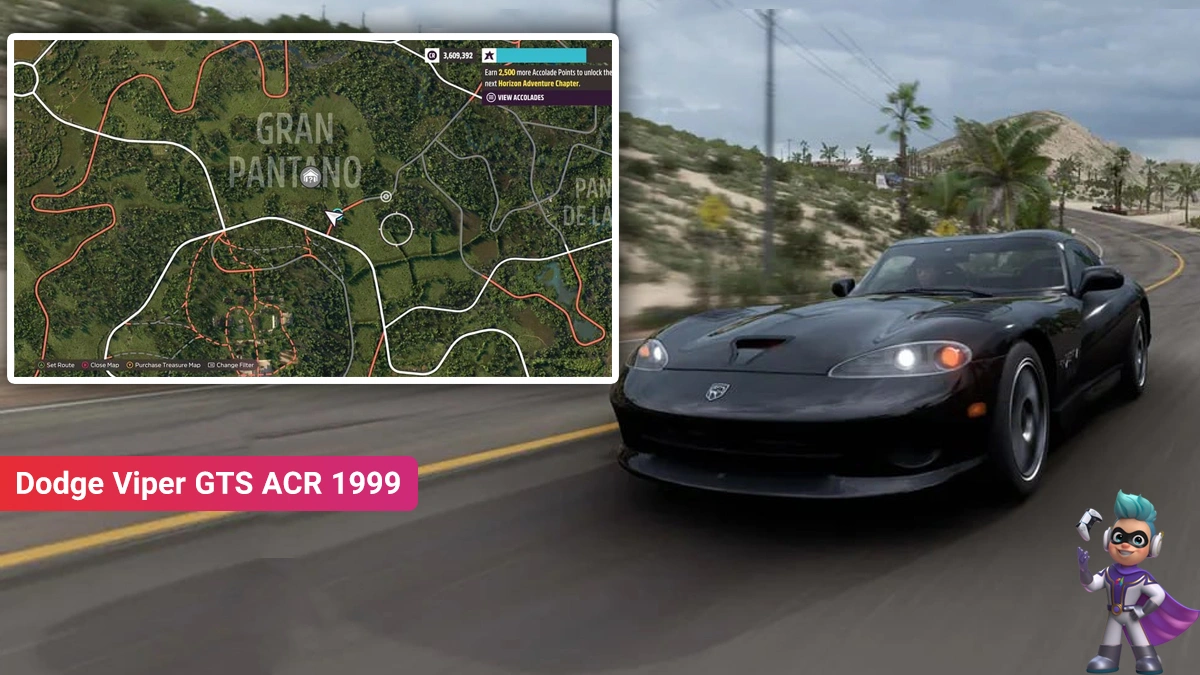 لوکیشن ماشین Dodge Viper GTS ACR 1999