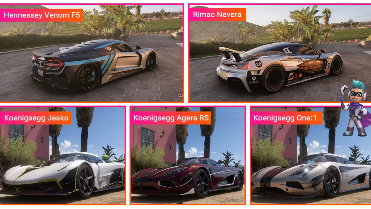 سریع‌ترین ماشین‌ها توی Forza Horizon 5