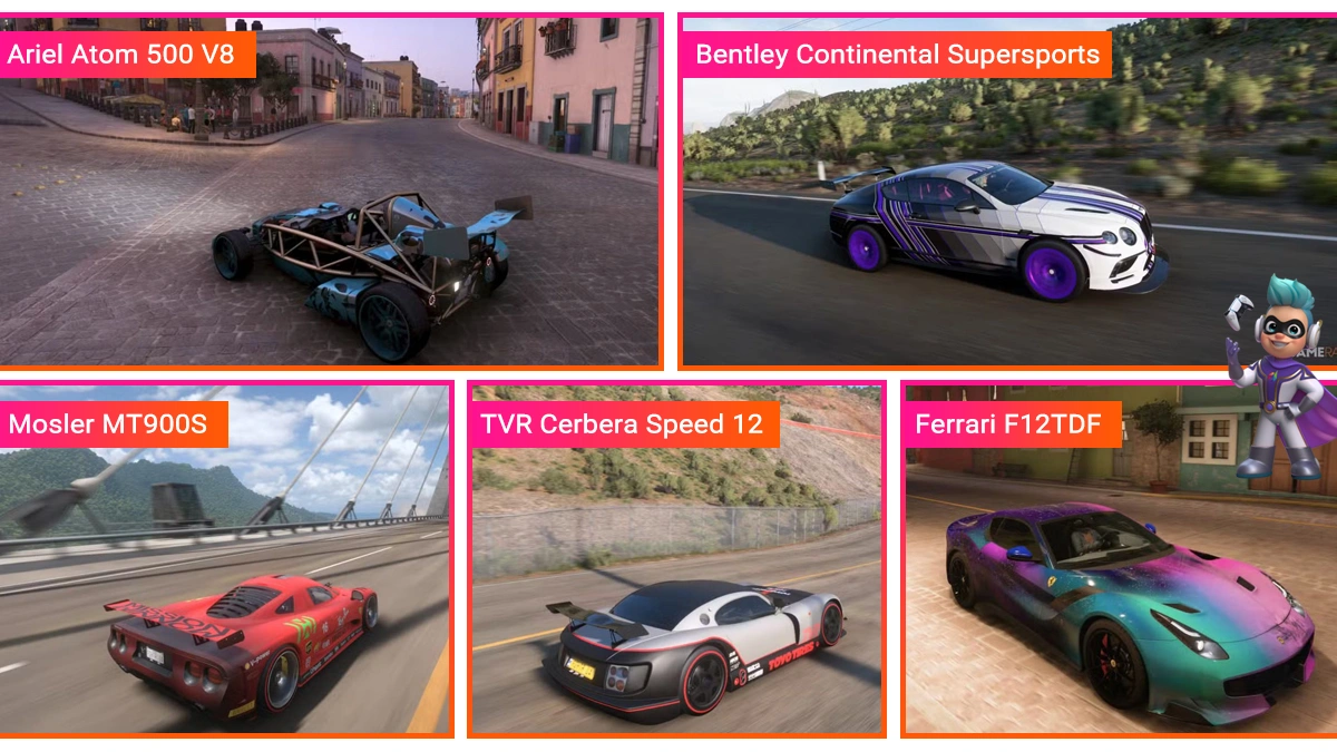 بهترین ماشین‌ها برای مسابقه دادن تو Forza Horizon 5