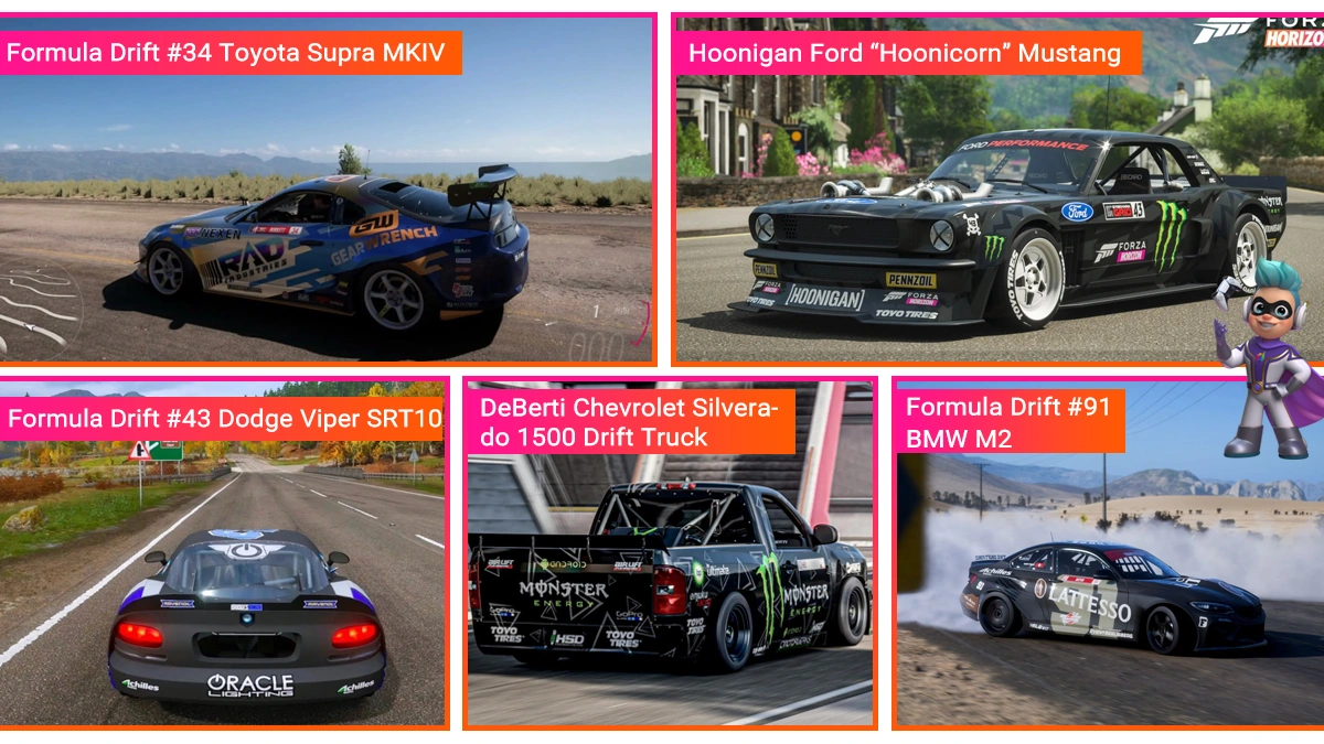 بهترین ماشین‌ها برای دریفت تو Forza Horizon 5