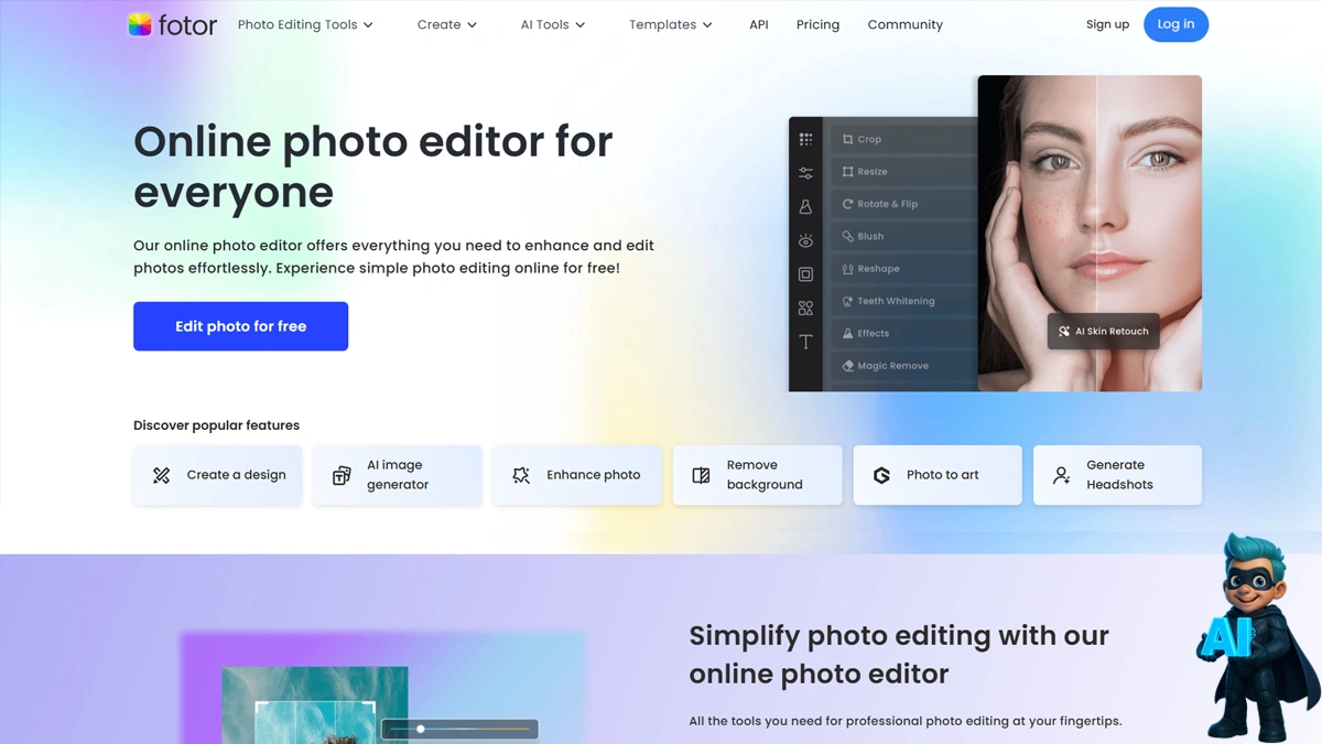 Fotor Photo Editor - فقط چند کلیک با یه عکس جذاب و متفاوت فاصله داری!