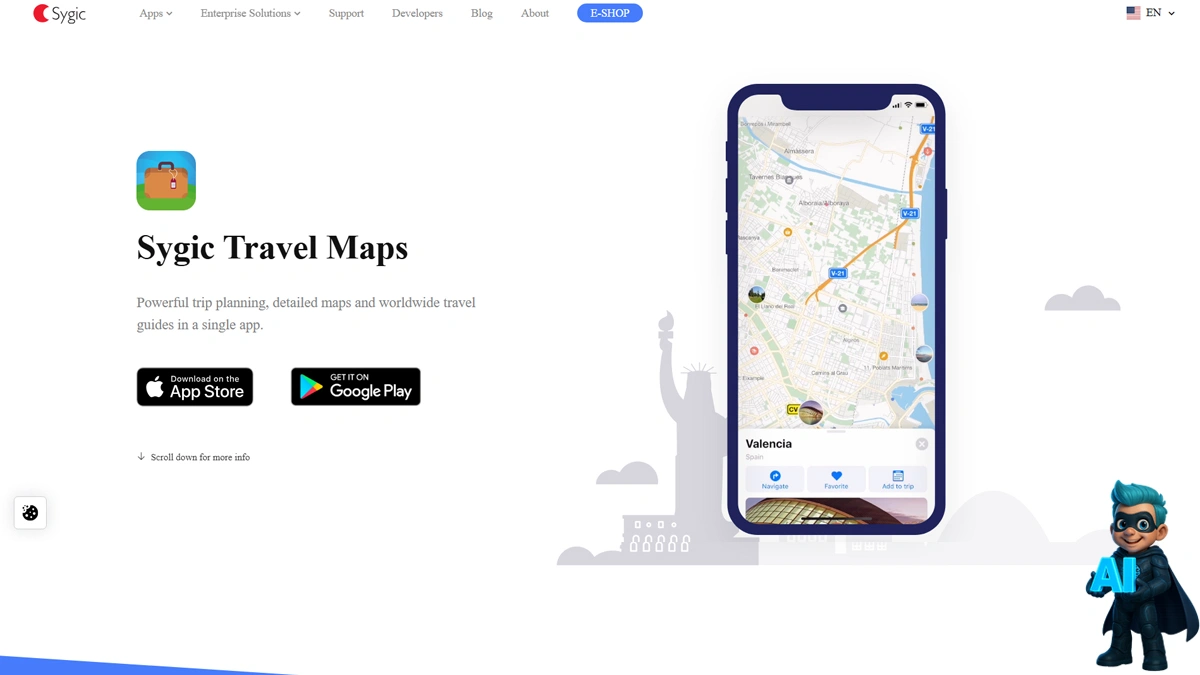 Sygic Travel – راهنمای دقیق هوش مصنوعی برای سفر منظم