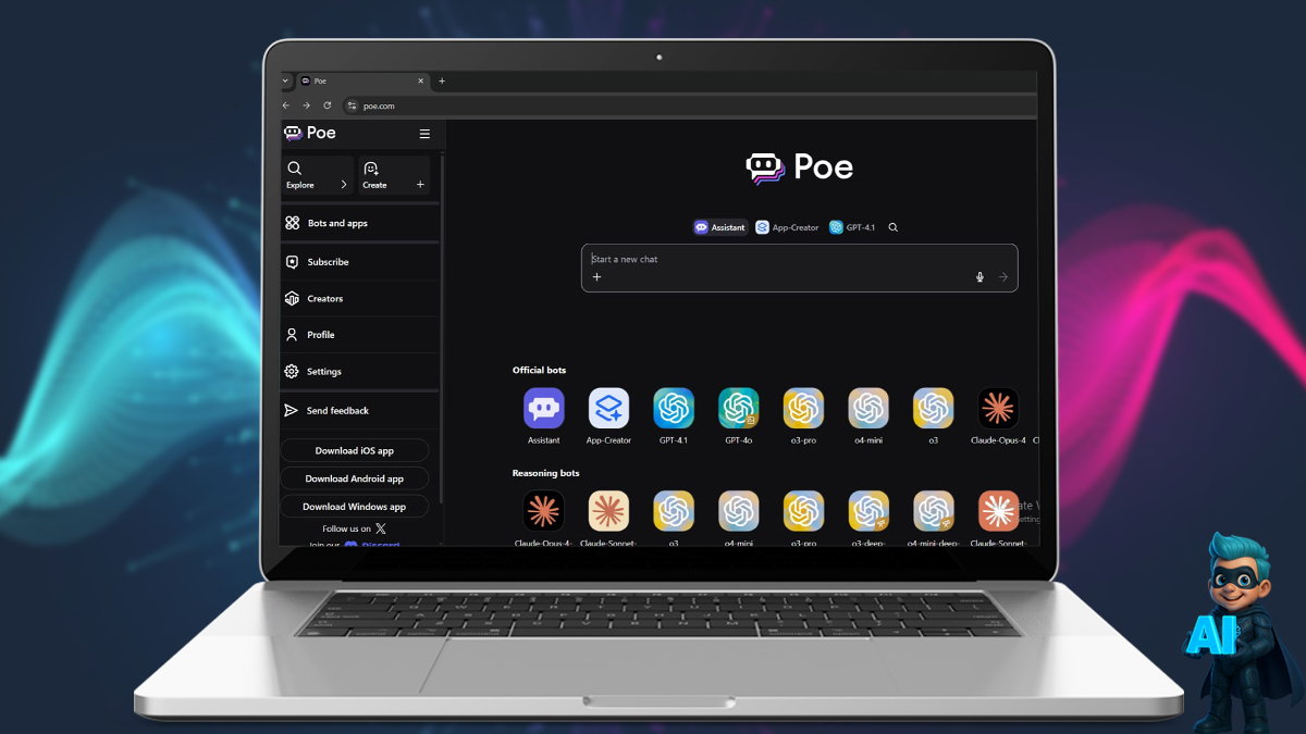 ۳. استفاده از Poe.com