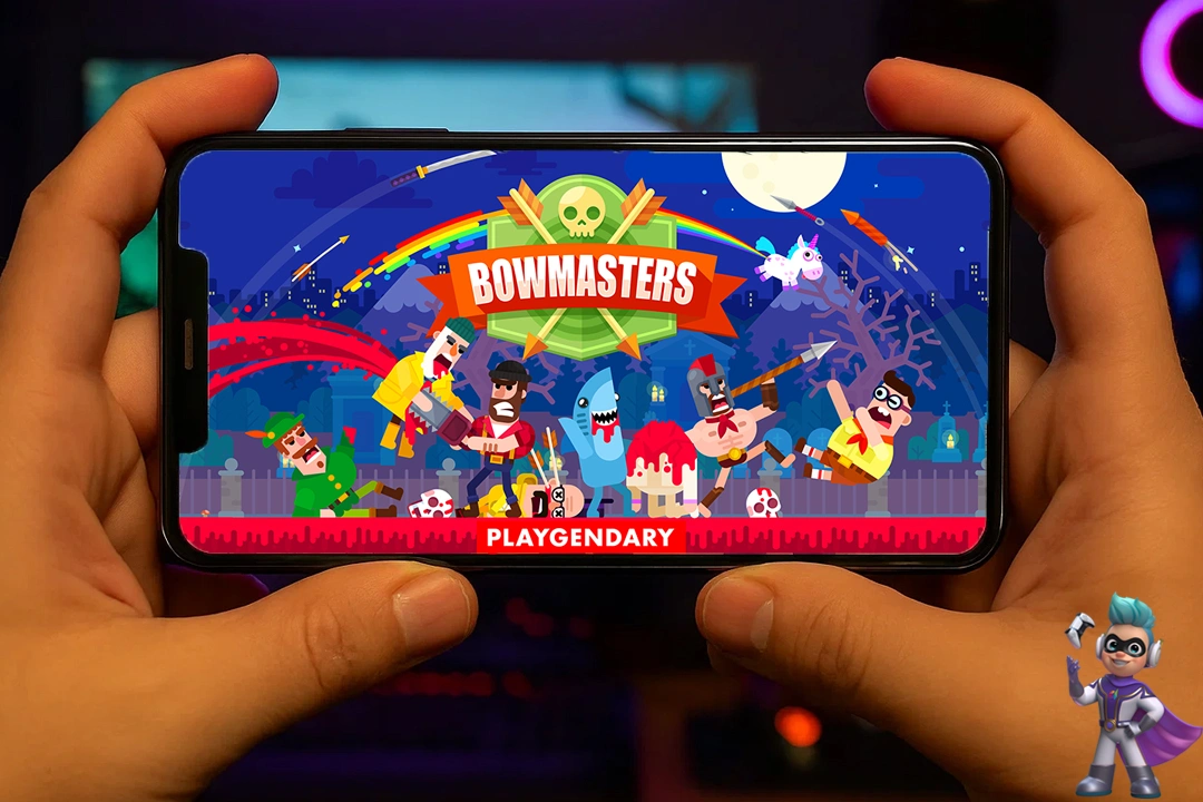 تنها بازی نکن! لیست بهترین بازی های دونفره اندروید! 27 5. بازی Bowmasters