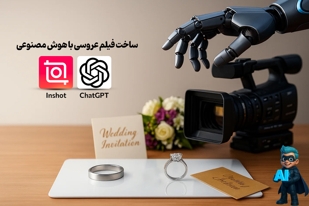 ساخت فیلم عروسی با هوش مصنوعی + آموزش تصویری و پرامپت تست شده! 19 هوشمصنوعی chatgpt و inshot برای ساخت فیلم عروسی