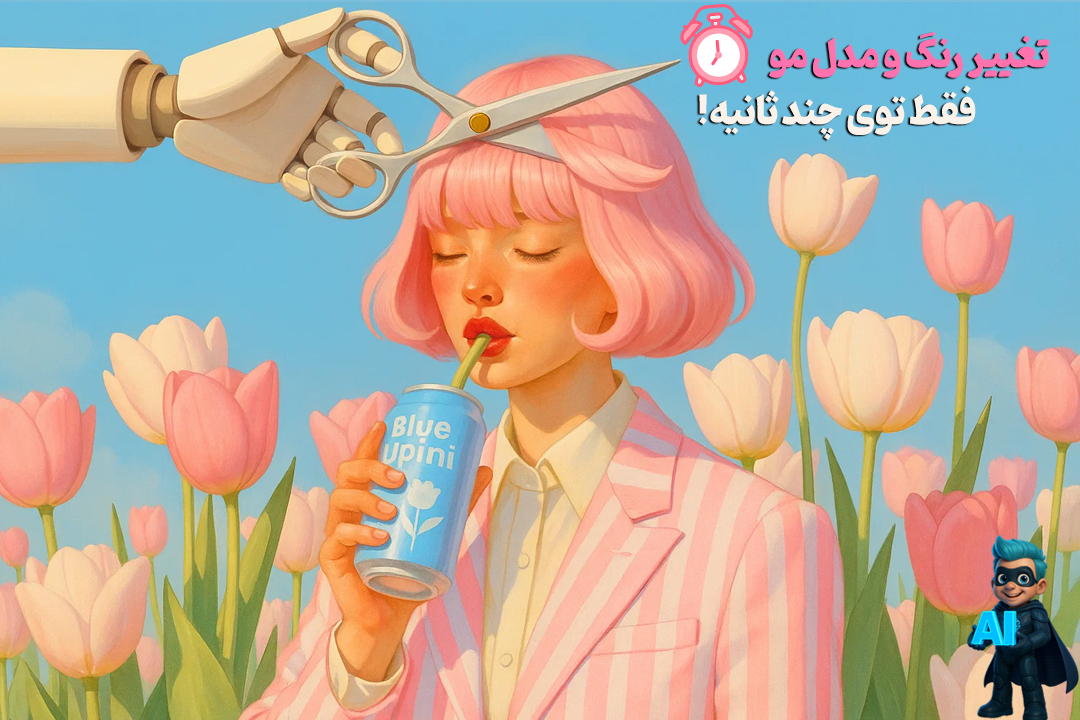 با هوش مصنوعی رنگ و مدل مو رو در 1 دقیقه تغییر بده! + 2 پرامپت تست شده! 62 با هوش مصنوعی رنگ و مدل مو رو در 1 دقیقه تغییر بده! + 2 پرامپت تست شده!