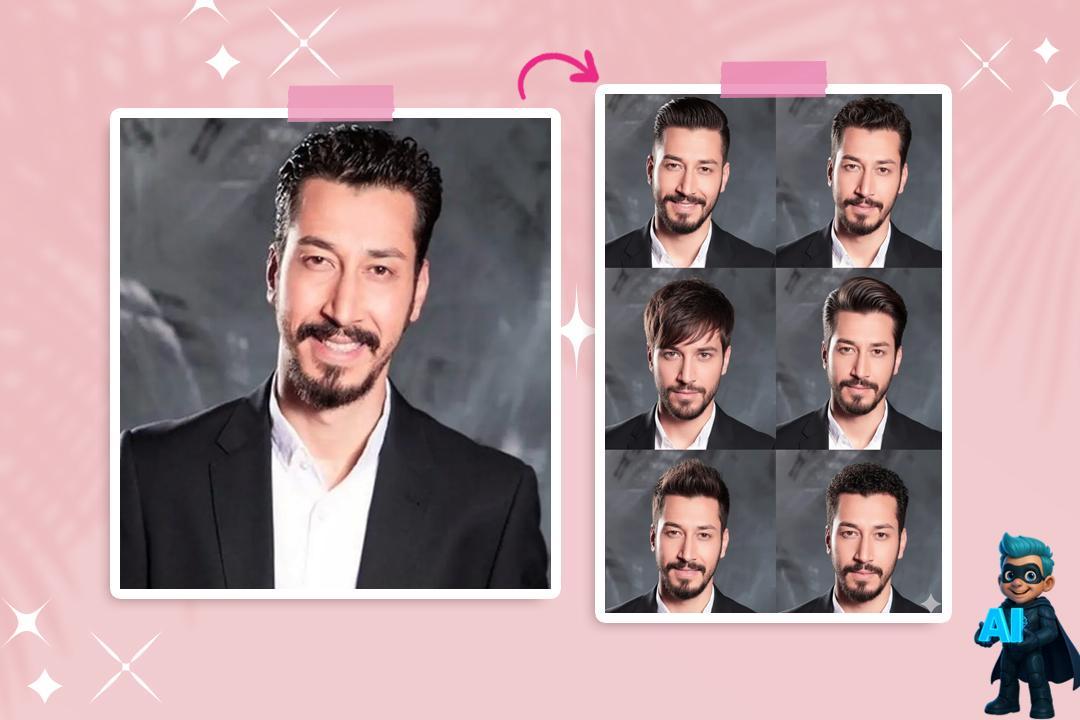 با هوش مصنوعی رنگ و مدل مو رو در 1 دقیقه تغییر بده! + 2 پرامپت تست شده! 17 پرامپت برای تغییر مدل مو مردانه + تغییر رنگ مو