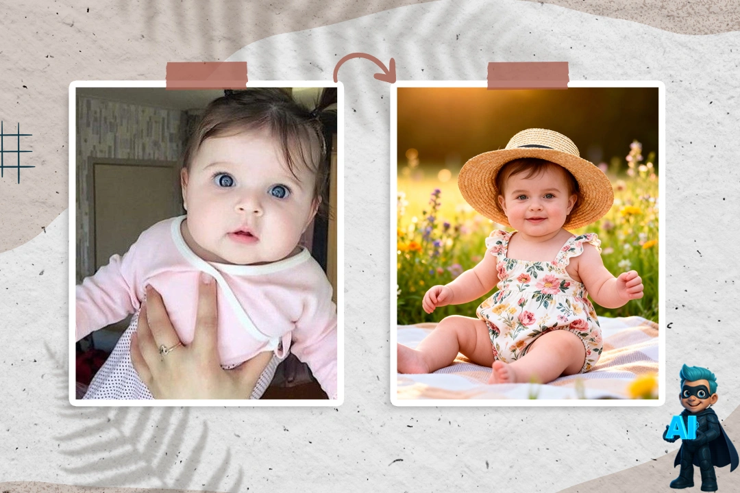 چطور بدون عکاسی، عکس آتلیهای بسازیم؟ + 26 تا پرامپت آماده و تستشده 33 پرامپت برای ساخت عکس نوزاد