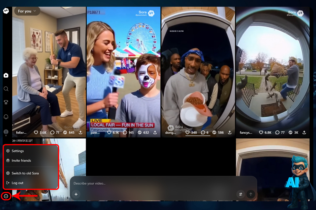 سادهترین روش ساخت ویدئو با Sora 2 + آموزش 0 تا 100 + عکس! 19 تنظیمات سورا 2