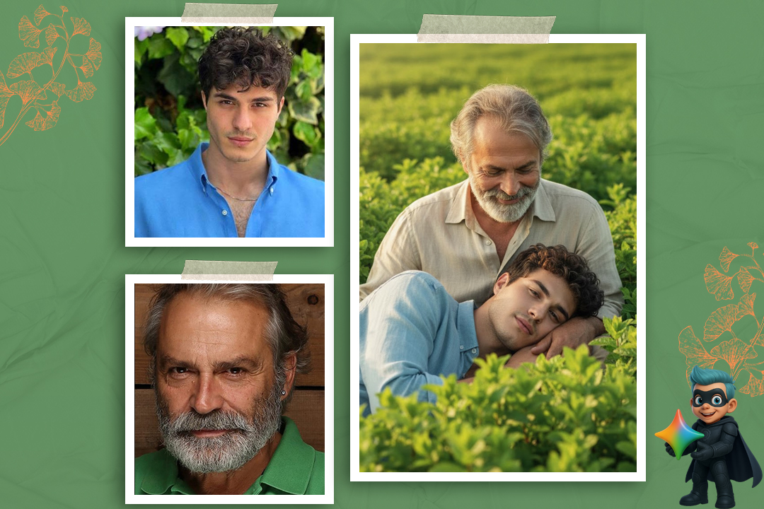 پرامپت برای عکس با کسی که دلتنگشی! - هوش مصنوعی عکس با عزیزان فوت شده 15 پرامپت عکس بغل با کسی که دلتنگشی نسخه مردانه