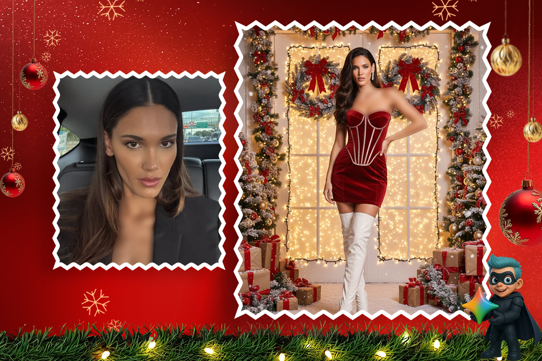 ساخت عکس کریسمسی با هوش مصنوعی (19 پرامپت تست شده و رایگان) 22 پرامپتهای کریسمسی زنانه