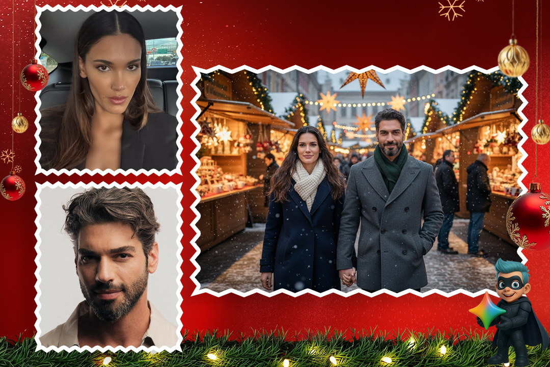 ساخت عکس کریسمسی با هوش مصنوعی (19 پرامپت تست شده و رایگان) 30 پرامپت ساخت عکس کریسمسی دونفره