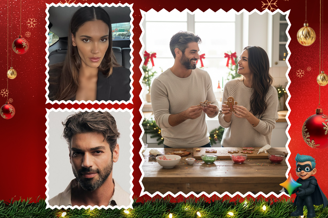 ساخت عکس کریسمسی با هوش مصنوعی (19 پرامپت تست شده و رایگان) 31 پرامپت ساخت عکس کریسمسی دونفره