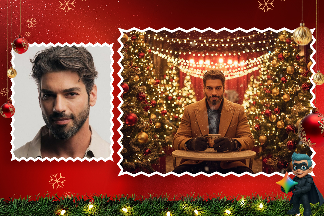ساخت عکس کریسمسی با هوش مصنوعی (19 پرامپت تست شده و رایگان) 29 پرامپتهای کریسمسی مردانه