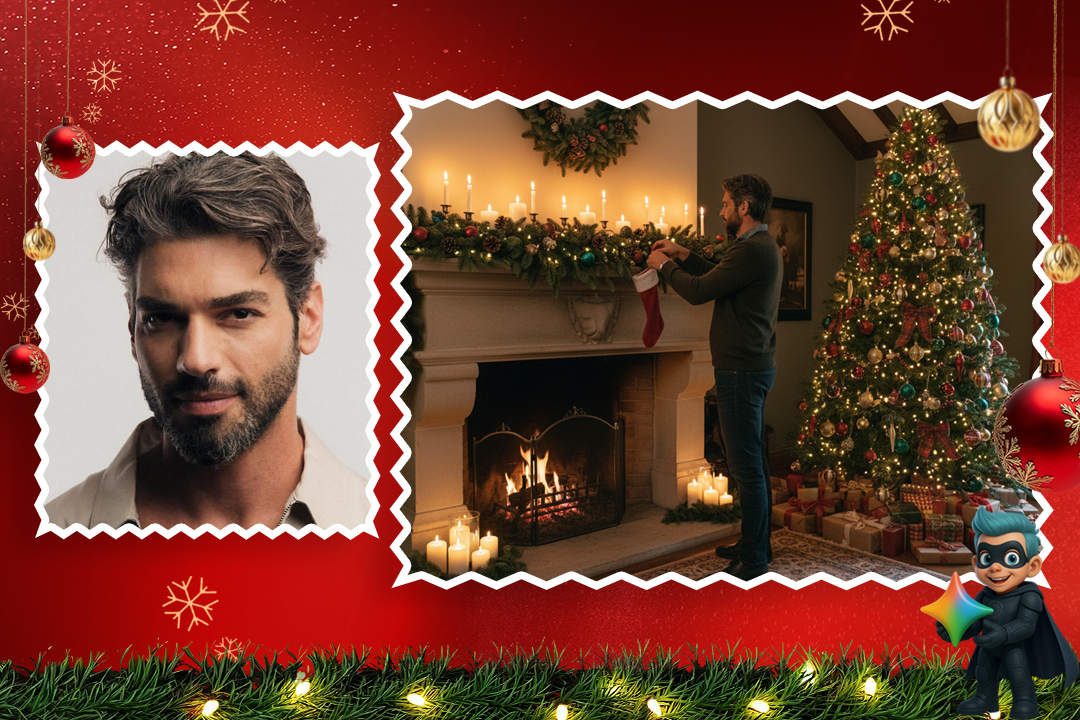 ساخت عکس کریسمسی با هوش مصنوعی (19 پرامپت تست شده و رایگان) 28 پرامپتهای کریسمسی مردانه