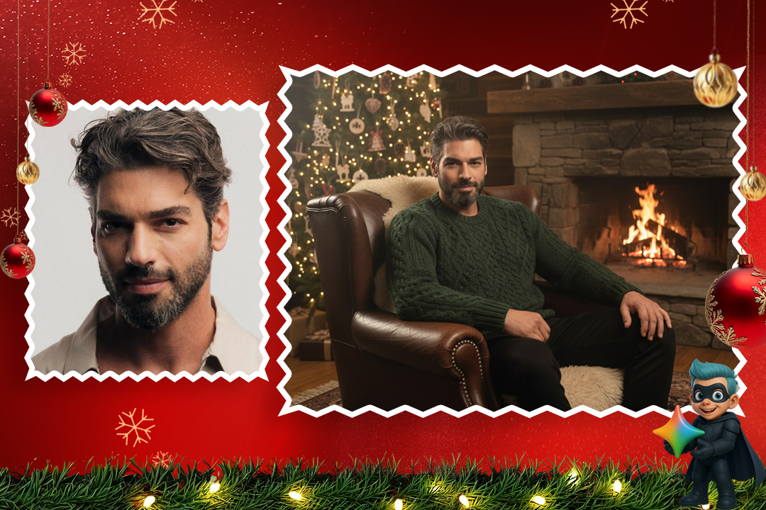 ساخت عکس کریسمسی با هوش مصنوعی (19 پرامپت تست شده و رایگان) 25 پرامپتهای کریسمسی مردانه