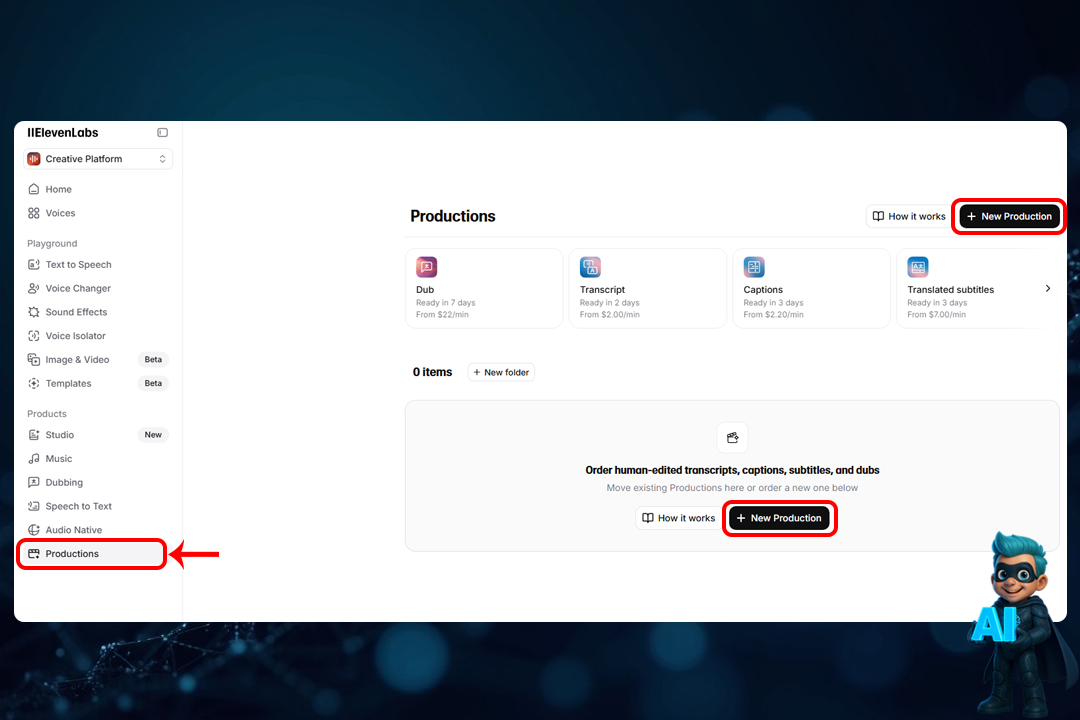 نحوه کار با ElevenLabs؛ آموزش گامبهگام و کامل 33 Productions:
