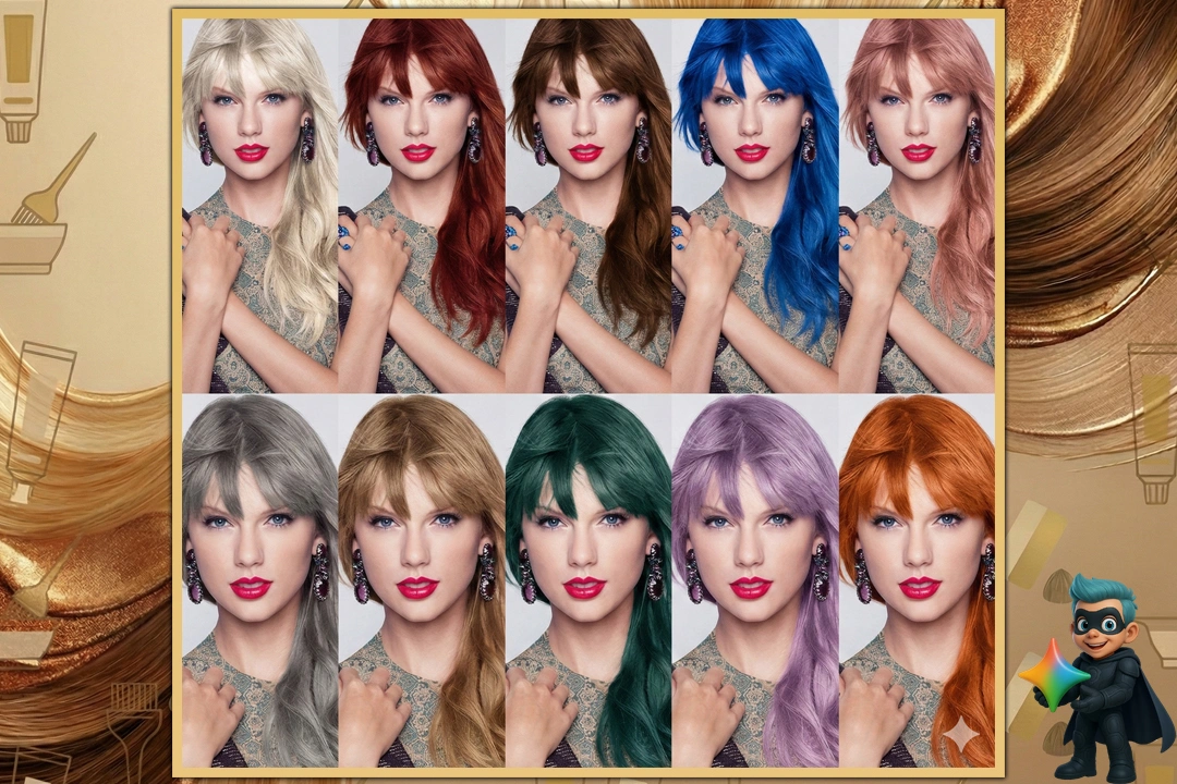 پرامپت تغییر رنگ مو با هوش مصنوعی (تست شده) 18 پرامپت برای رنگ مو