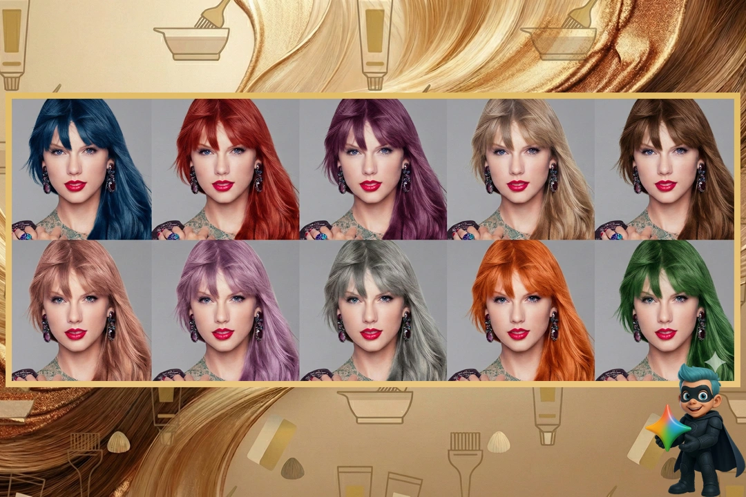 پرامپت تغییر رنگ مو با هوش مصنوعی (تست شده) 19 پرامپت برای رنگ مو