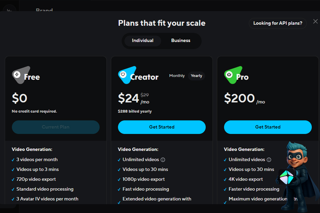 نحوه کار با HeyGen؛ ساخت آواتار سخنگو با هوش مصنوعی رایگان 30 کدوم پلن Heygen برات مناسبه؟