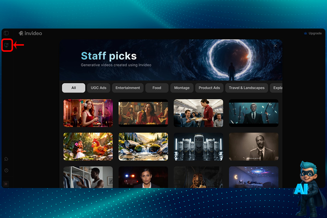 آموزش 0 تا 100 نحوه کار با InVideo برای مبتدیها! 22 Generative Picks (مدلهای پیشنهادی)