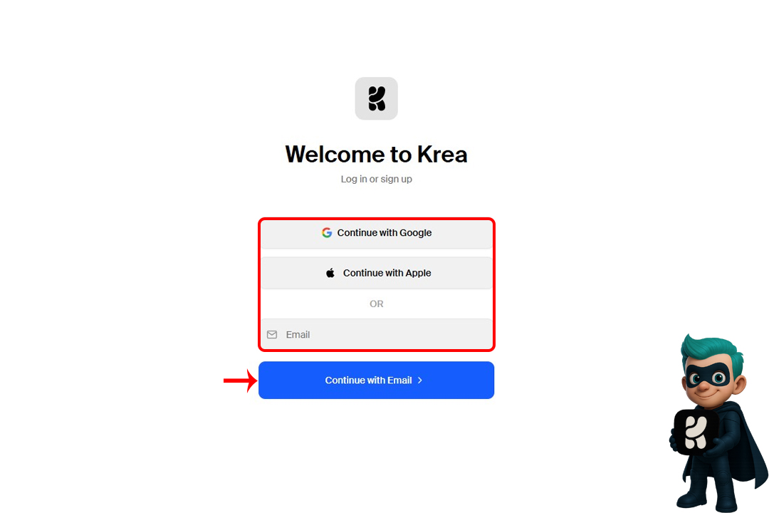 نحوه کار با Krea + آموزش 0 تا 100 مخصوص مبتدیها! 16 نحوه ورود به Krea