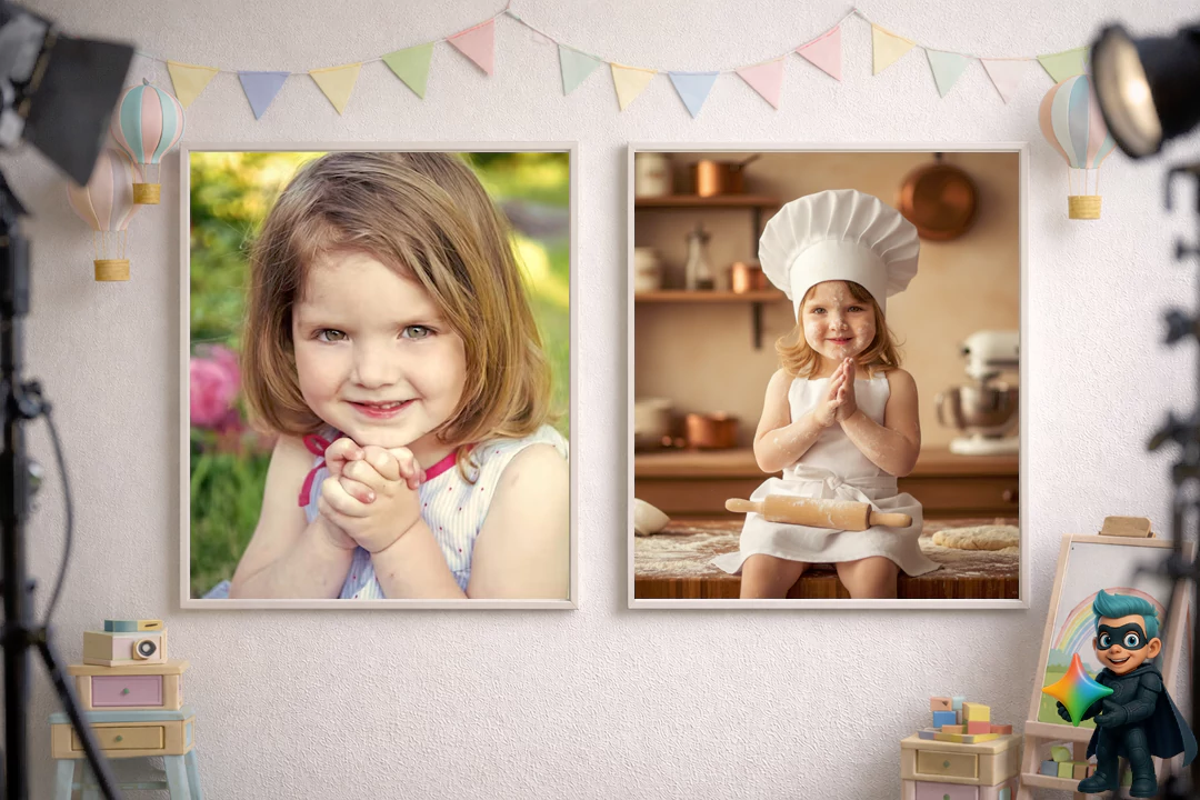 ۲۰ پرامپت عکس آتلیهای کودک با هوش مصنوعی(رایگان و حرفهای) 23 پرامپت عکس آتلیهای دخترانه