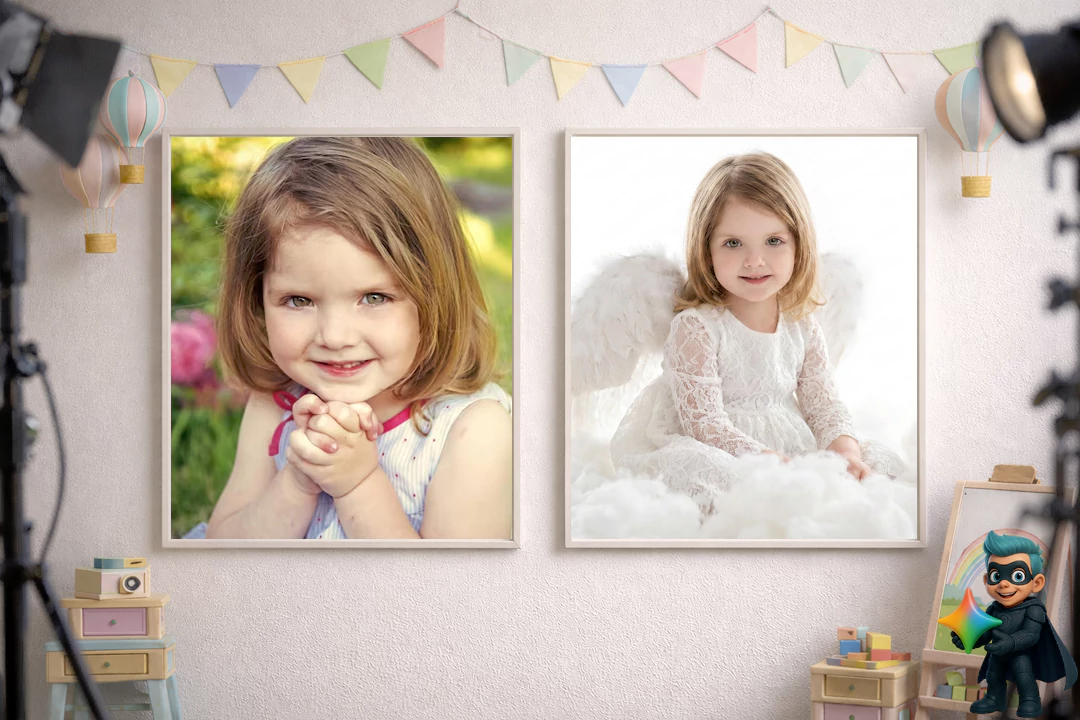 ۲۰ پرامپت عکس آتلیهای کودک با هوش مصنوعی(رایگان و حرفهای) 16 پرامپت عکس آتلیهای دخترانه