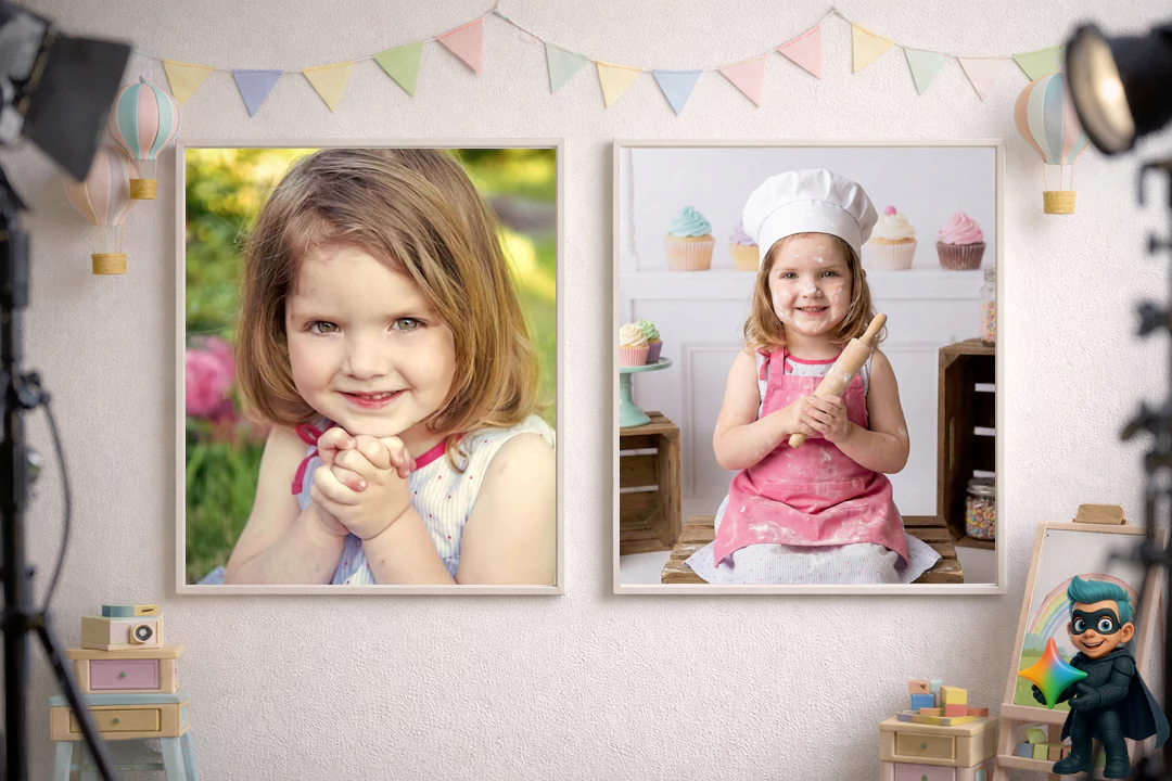 ۲۰ پرامپت عکس آتلیهای کودک با هوش مصنوعی(رایگان و حرفهای) 17 پرامپت عکس آتلیهای دخترانه