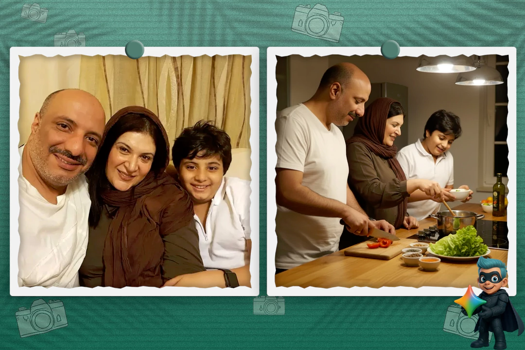 10 پرامپت عکس خانوادگی حرفهای (تستشده) 28 پرامپت ساخت عکس خانوادگی در حال آشپزی