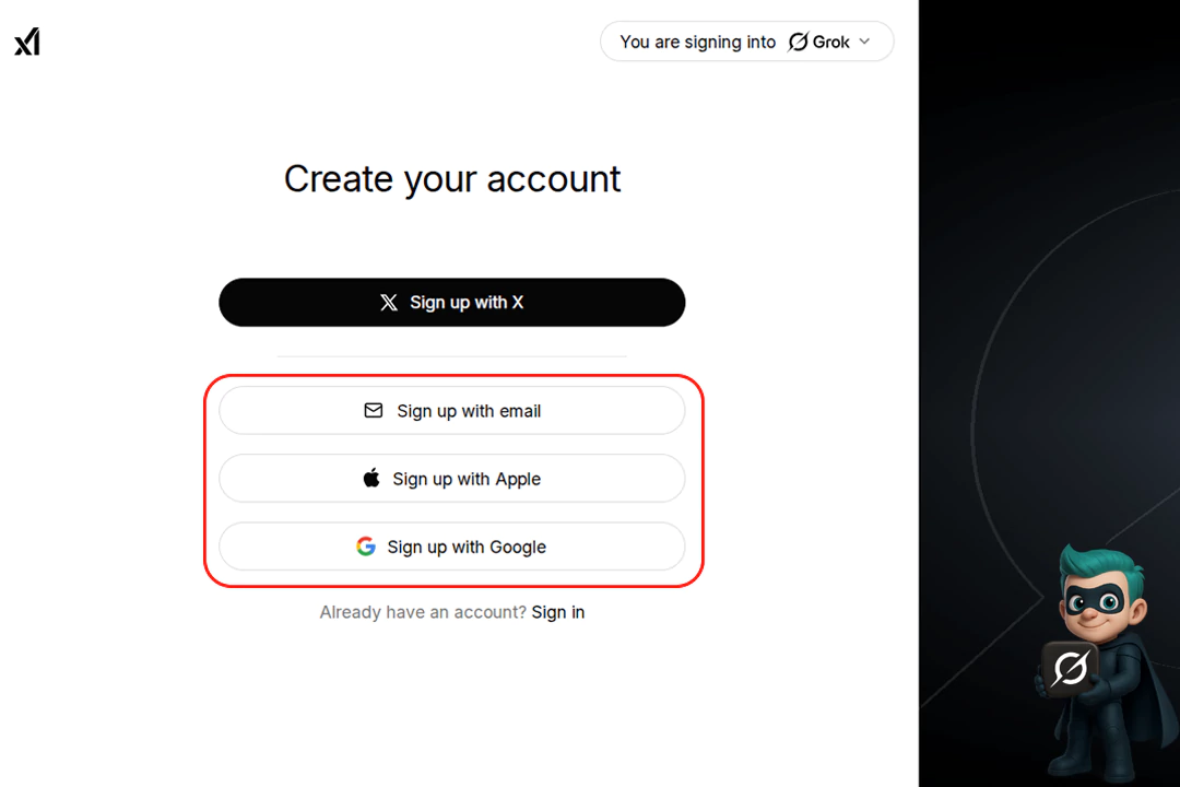 راهنمای کامل ساخت ویدیو با هوش مصنوعی Grok (0 تا 100) 17 انتخاب اکانت در هوش مصنوعی گراک برای ثبت نام