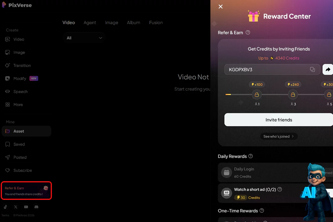 نحوه کار با PixVerse؛ برای ساخت ویدئو با هوش مصنوعی 30 بخش کد معرف در هوش مصنوعی پیکسورس