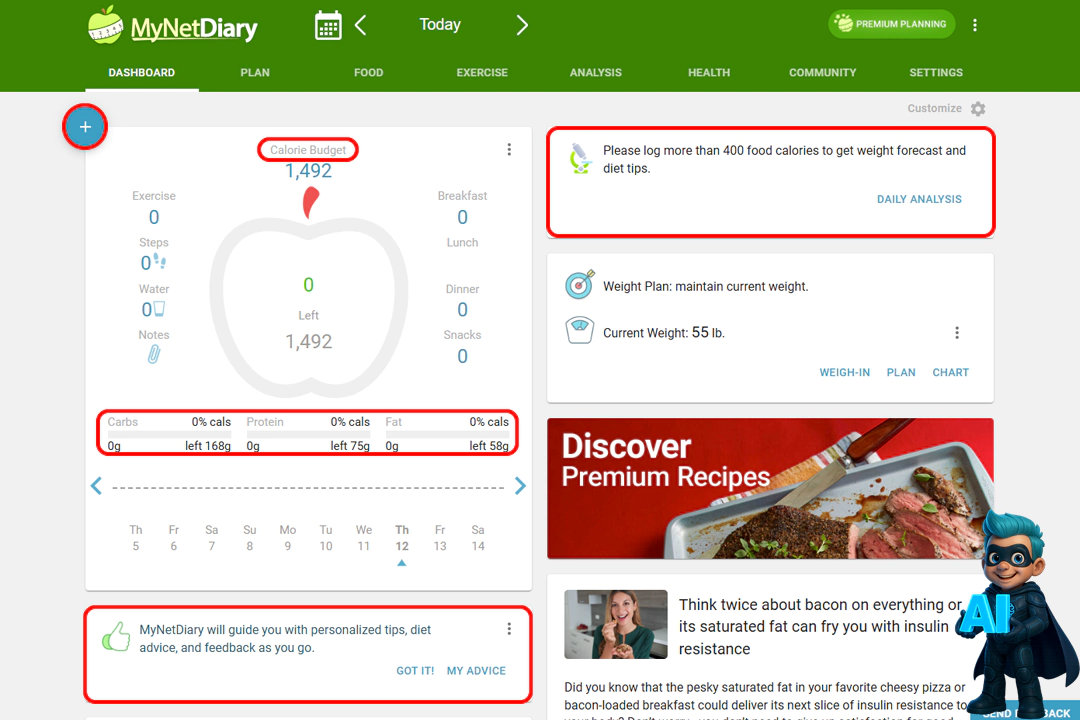 4 هوش مصنوعی رژیم برای لاغری؛ کاهش وزن اصولی بدون گرسنگی 18 آموزش کار با برنامه MyNetDiary؛ راهنمای سریع و ساده برای لاغری