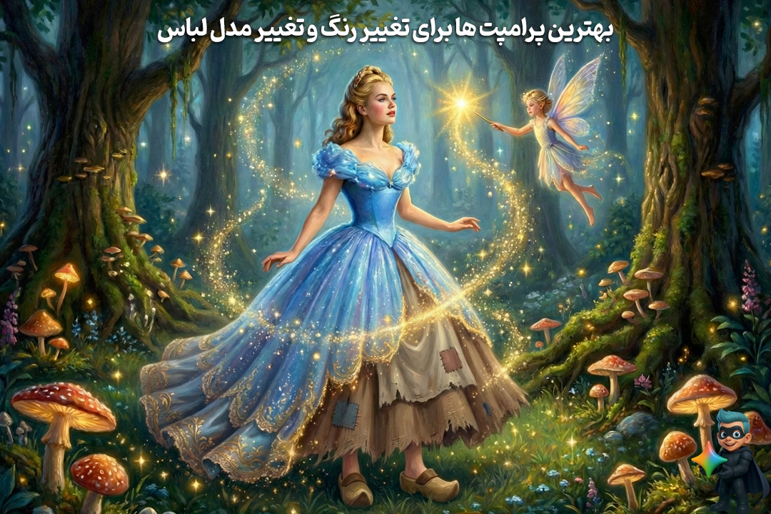 تغییر رنگ و مدل لباس با هوش مصنوعی؛ معرفی بهترین پرامپتها 12 تغییر رنگ و مدل لباس با هوش مصنوعی؛ معرفی بهترین پرامپتها