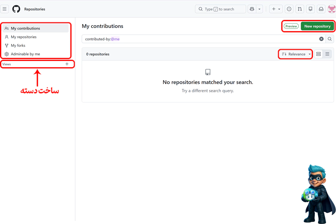 نحوه کار با GitHub Copilot؛ کد نویسی با هوشمصنوعی! 29 بخش لیست پروژهها در گیتهاب کوپایلوت