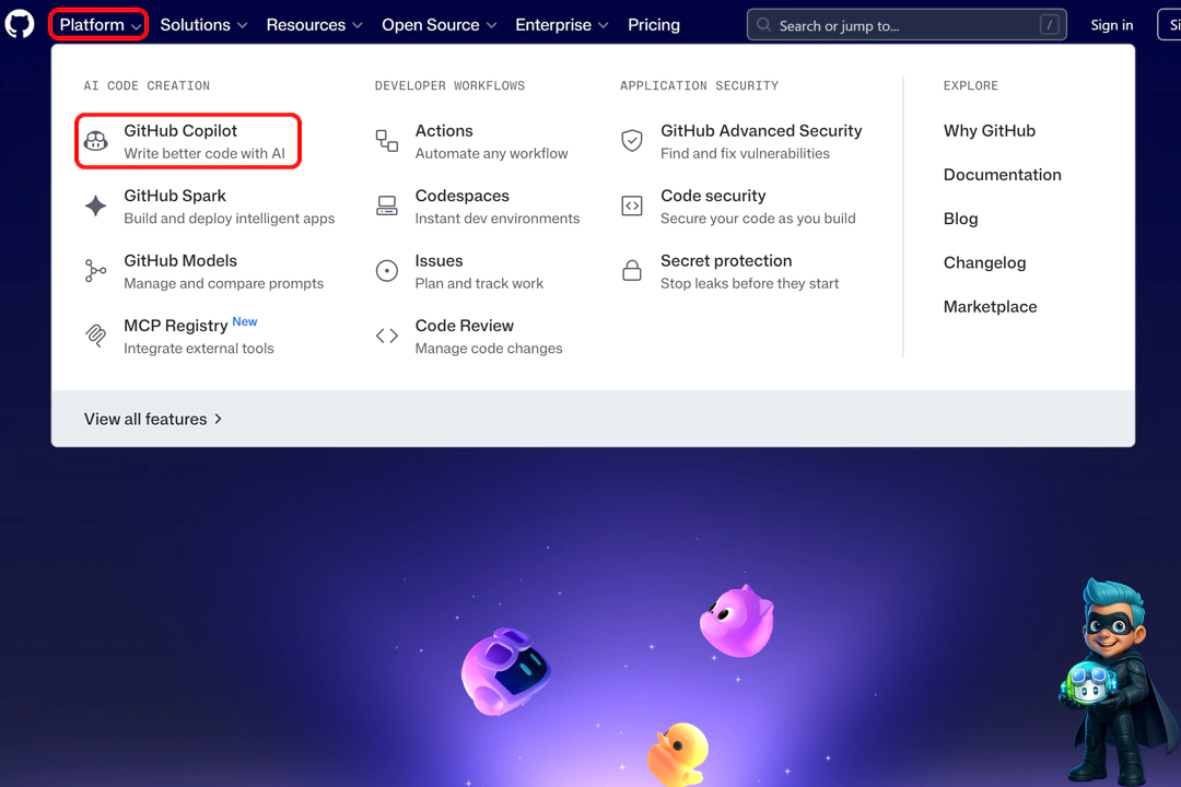 نحوه کار با GitHub Copilot؛ کد نویسی با هوشمصنوعی! 18 انتخاب هوشمصنوعی گیتهاب کوپایلوت