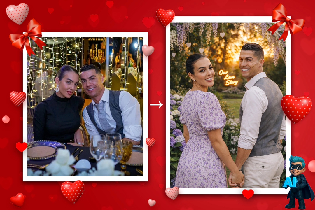 پرامپت عکس ولنتاین جذاب (10 پرامپت تست شده دونفره) 17 پرامپت عکس ولنتاین جذاب