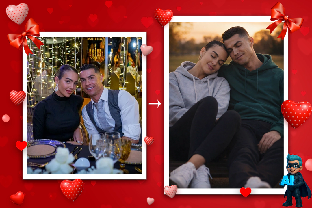 پرامپت عکس ولنتاین جذاب (10 پرامپت تست شده دونفره) 25 پرامپت عکس ولنتاین جذاب