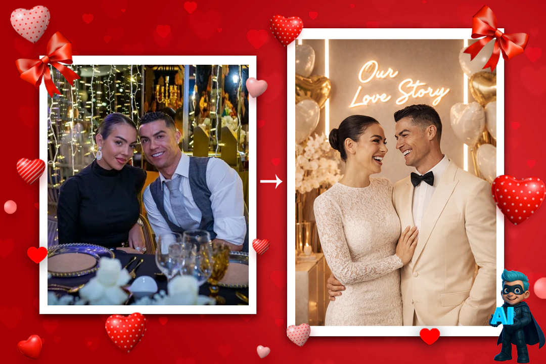 پرامپت عکس ولنتاین جذاب (10 پرامپت تست شده دونفره) 18 پرامپت عکس ولنتاین جذاب