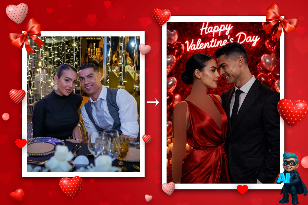 پرامپت عکس ولنتاین جذاب (10 پرامپت تست شده دونفره) 19 پرامپت عکس ولنتاین جذاب