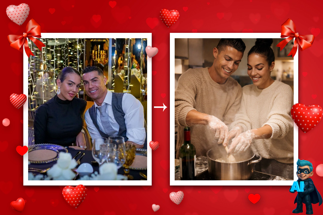 پرامپت عکس ولنتاین جذاب (10 پرامپت تست شده دونفره) 21 پرامپت عکس ولنتاین جذاب