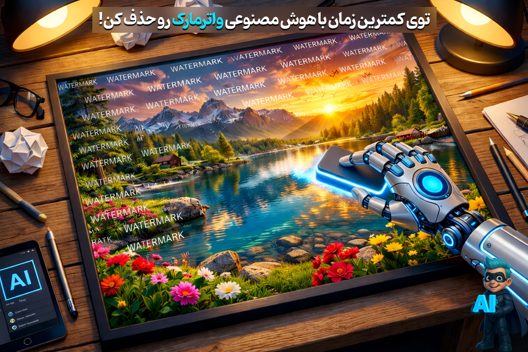 حذف واترمارک با هوش مصنوعی در کمترین زمان (3 ابزار تست شده!)