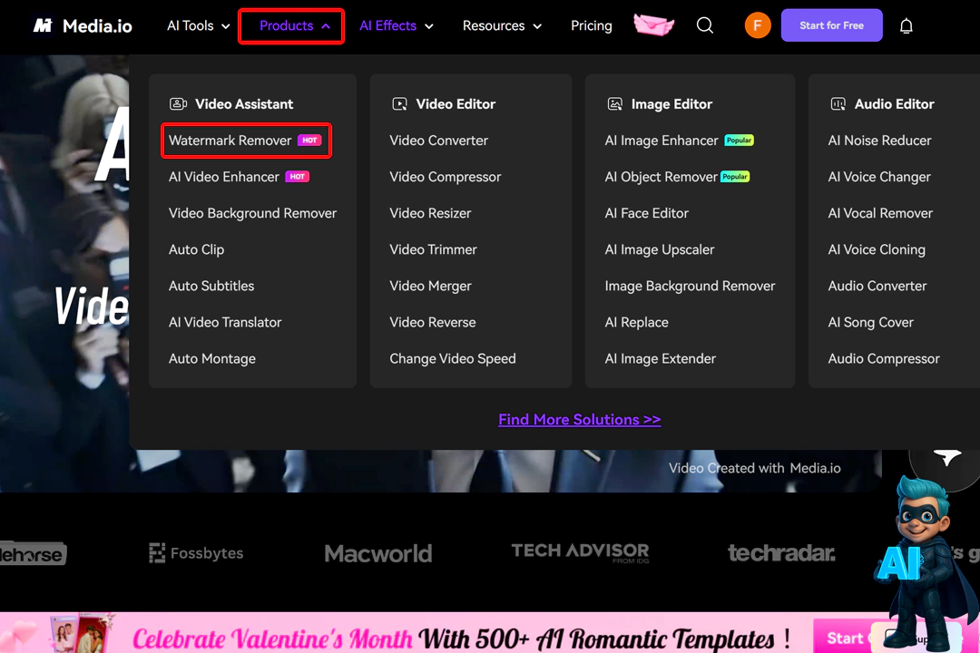 حذف واترمارک با هوش مصنوعی در کمترین زمان (3 ابزار تست شده!) 23 صفحه اصلی هوش مصنوعی media