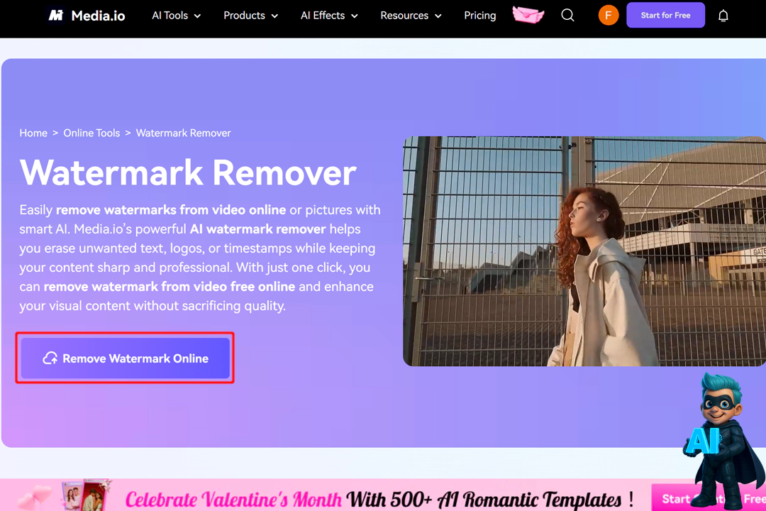 حذف واترمارک با هوش مصنوعی در کمترین زمان (3 ابزار تست شده!) 24 پاک کردن واترمارک از روی ویدئو