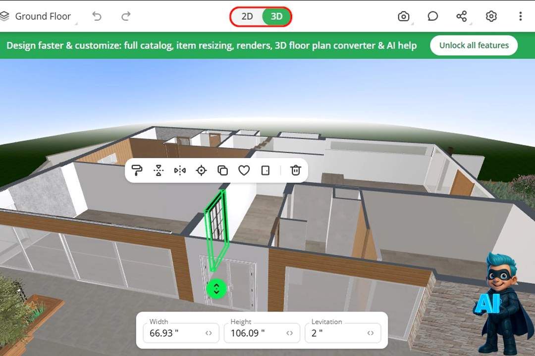 3 هوش مصنوعی برای نقشه کشی ساختمان رایگان! 21 چجوری از Planner 5D استفاده کنیم؟